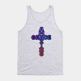 Amazing Grace Neon Cross Tank Top